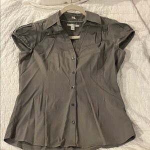 Banana Republic Gray Button Down Shirt